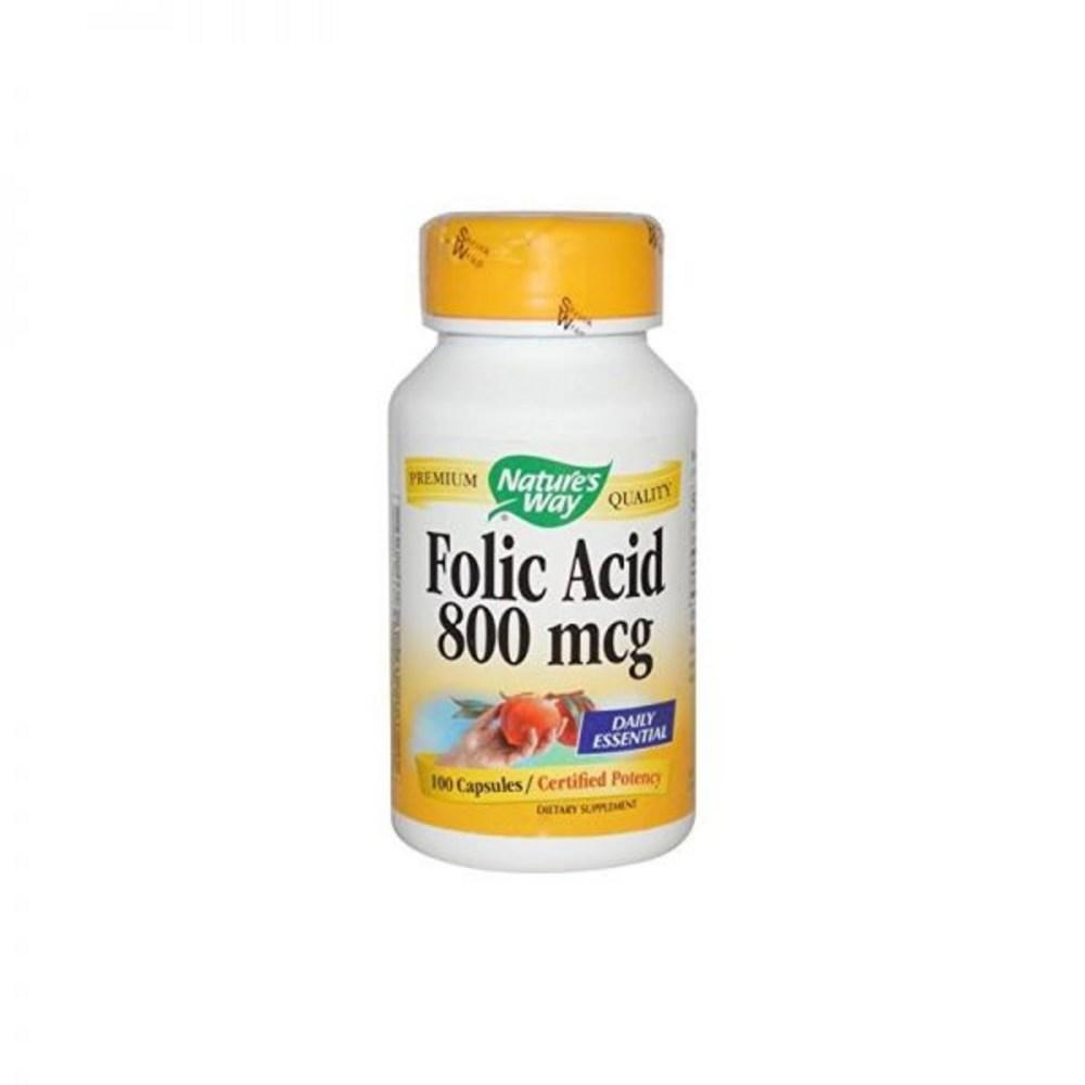 Nature's Whey Folic Acid 800 Micrograms 100 Capsules 2 Packs 1 Pcs