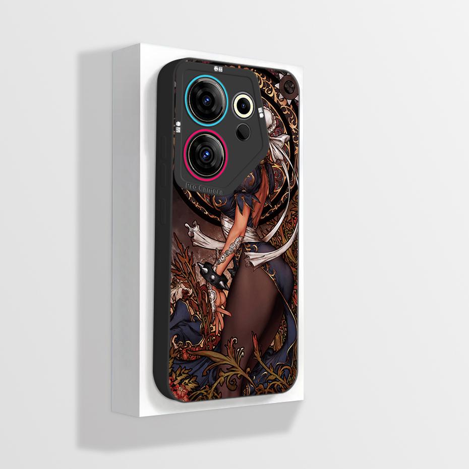 For Tecno Camon 20 Premier 5G Phone Case Fancy Camera Lens Protector Soft Liquid Silicone Funda For Camon20 Premier CK9n Coque