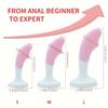 Silicone Jeweled Butt Plug - Pink Crystal Diamond Anal Plug, Soft Flexible Sex Toy for Women Men, Beginner Anal Training