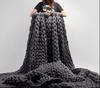 Large Soft Chunky Knitted Thick Wool Blanket With Versatile Colors For Cozy Comfort