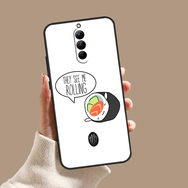 Sushi Food Case For ZTE Nubia Red Magic 10 10S 9S 8S 8 9 11 Pro Plus 6 7 6S 7S Pro 5G 6R 10 Air Cover