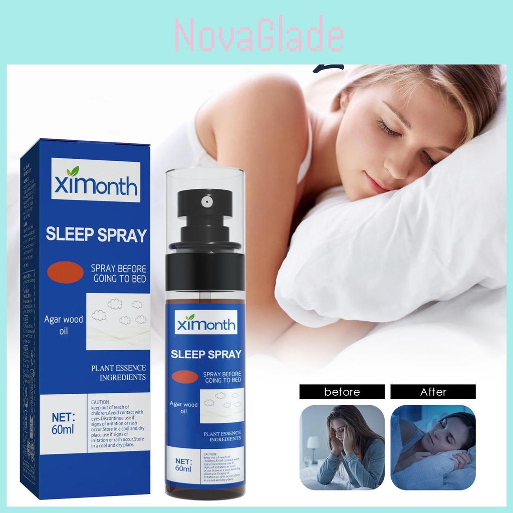 Ximonth Sleep Spray Relaxing Aroma Mist For Stress Relief And Restful Sleep 60ml