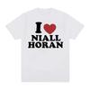 I Love Niall Horan Print T-shirt Men's T-shirt Casual 100% Cotton Short Sleeve T-shirt Summer Fashion Oversized T-shirt Top