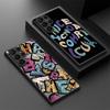 Magnetic For Magsafe Case For Samsung Galaxy S26 Ultra S25 Edge S24 S23 S22 Plus S21 FE Fashion Letter Pattern Hybrid Matte Cover