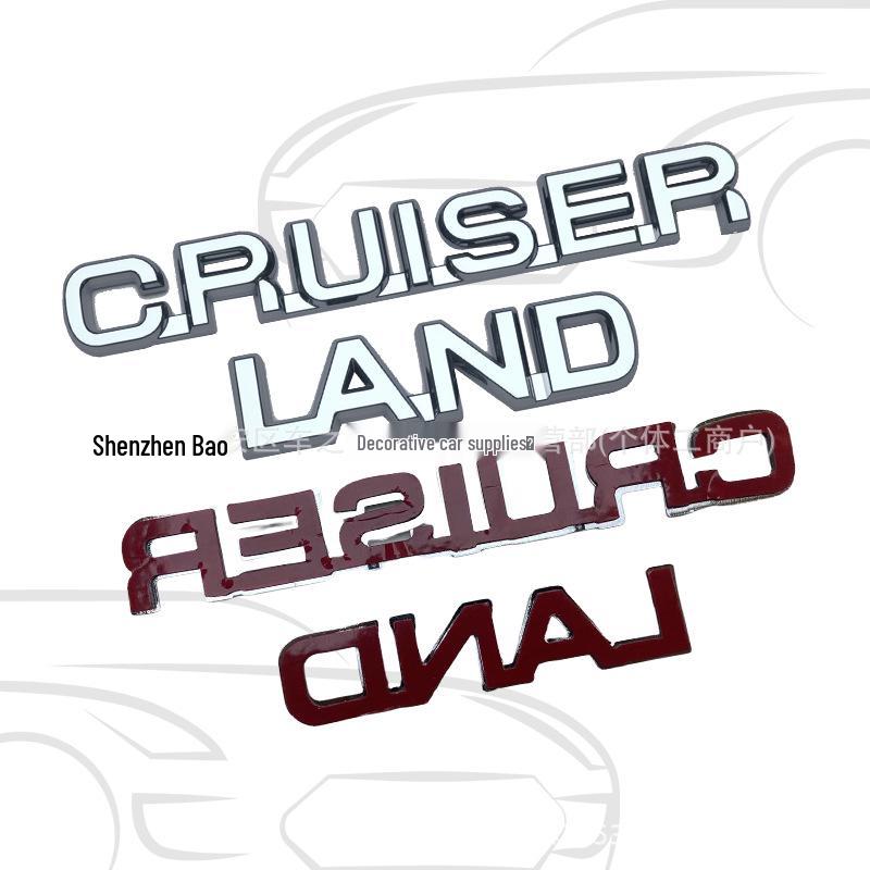 3D LAND CRUISER Heck- und Seitenlogo-Aufkleber für Auto-Modifikation