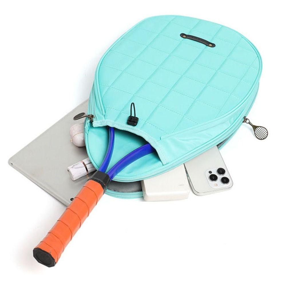 Large Capacity Tennis Crossbody Backpack Zipper Closure Adjustable Strap Lightweight Sling Bag Waterproof Organizer