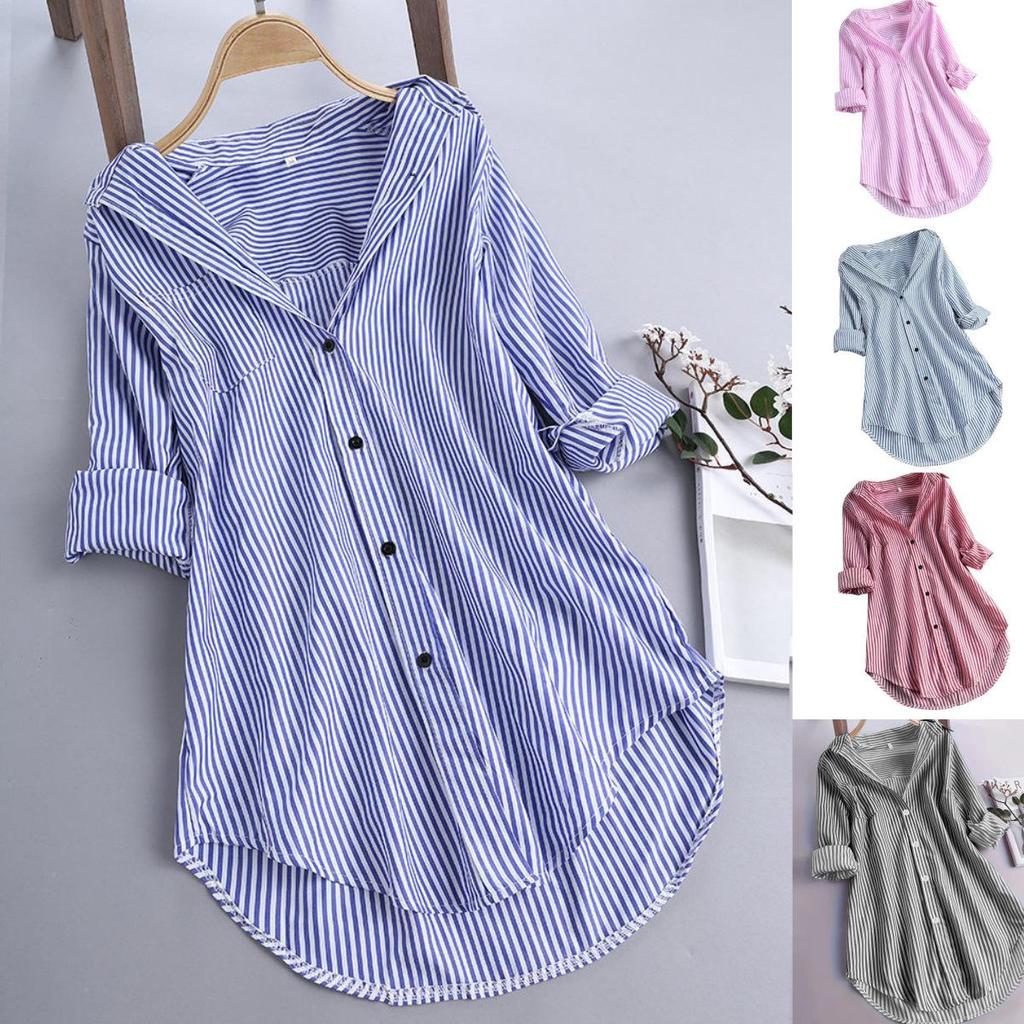 Damen Freizeit Cardigan Hemd aus Baumwolle und Leinen - Einfarbige, Doppeltasche, Langarm, 7 Farben, 8 Größen