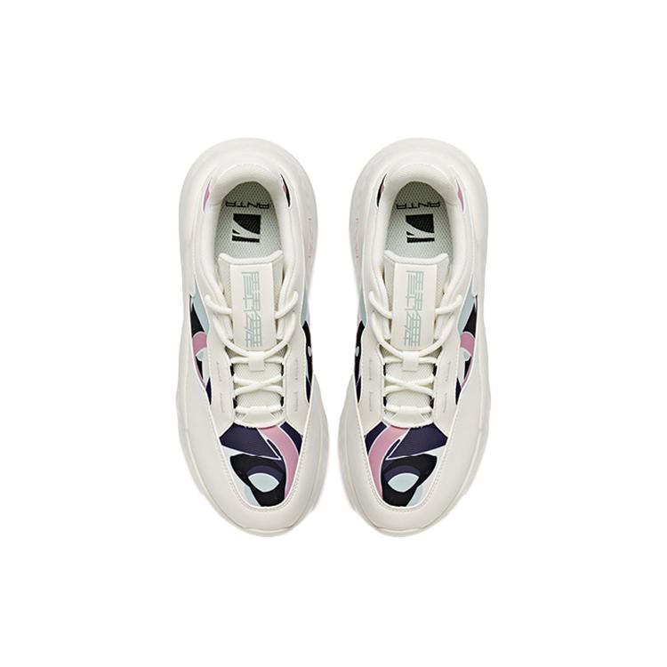 Anta Unruly Series Synthetic Leather Cushioning Slip Resistant Abrasion Resistant Breathable Low top Casual Shoes 122038842-4