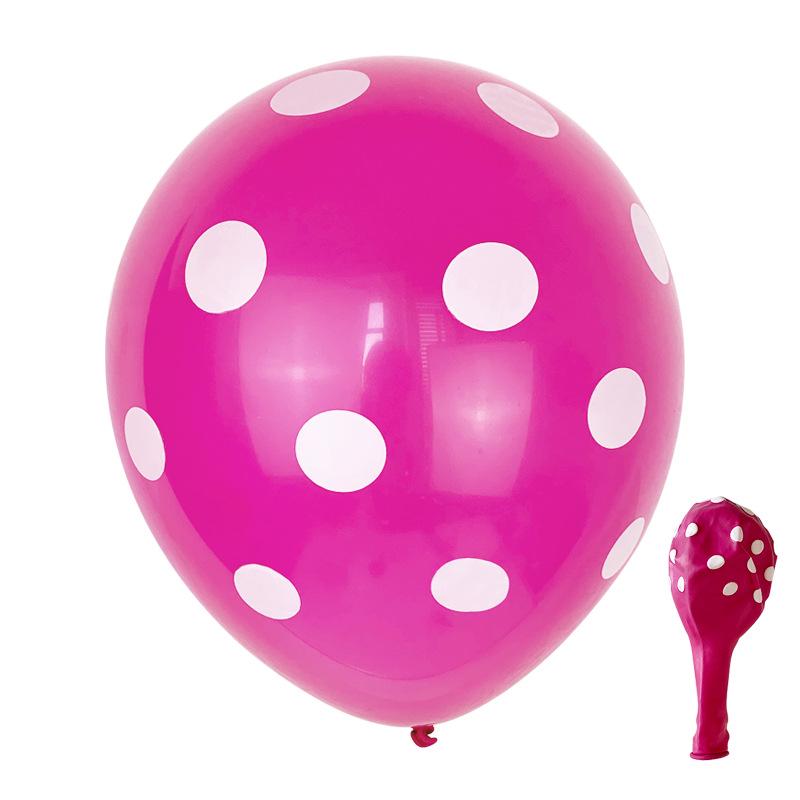12-Inch Polka Dot Latex Balloons for Birthday, Wedding & Celebration
