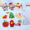 10 Stück Neue Süße Gemischte Glänzende Acryl-Weihnachts-Serie Flache Rückseite Cabochons Scrapbooking DIY Schmuck Bastel-Dekoration Zubehör