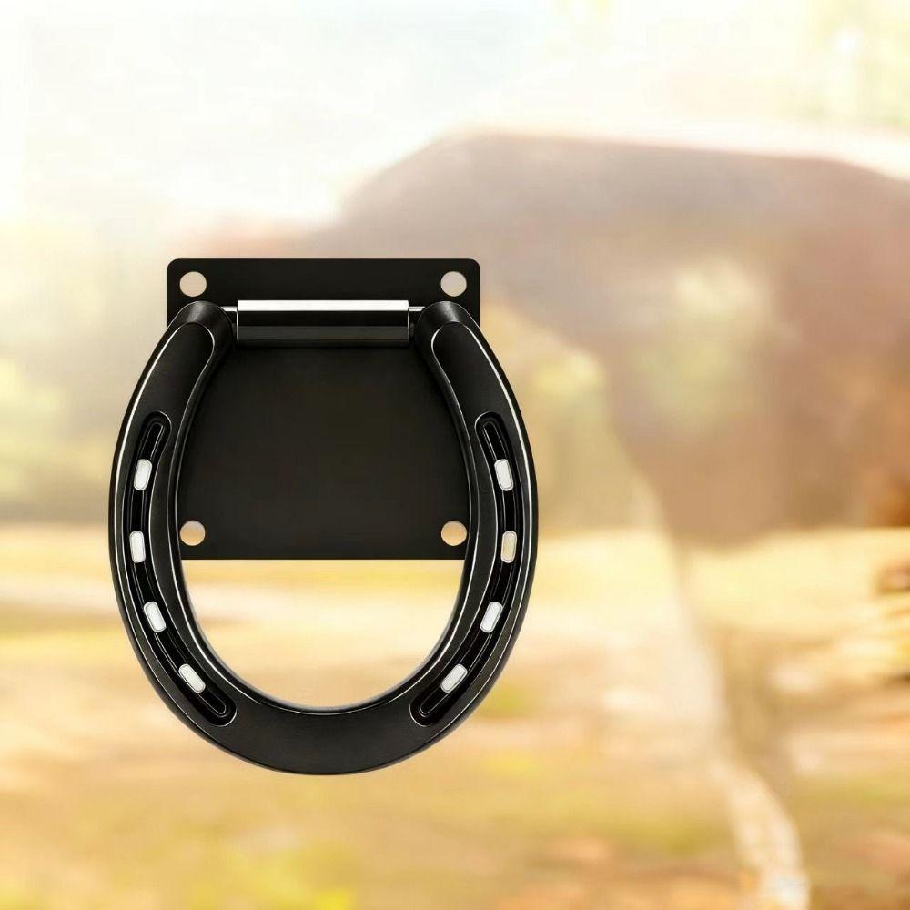 Iron Horse Tie Down Ring Solid Horse Hitching Ring Barn Supplies Horse Safety Tie Ring Barn