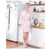 Womens Silk Ice Silk Nightgown Bridal Robe Embroidered Cardigan Robe Luxury Sleepwear Elegant Wedding Gifts