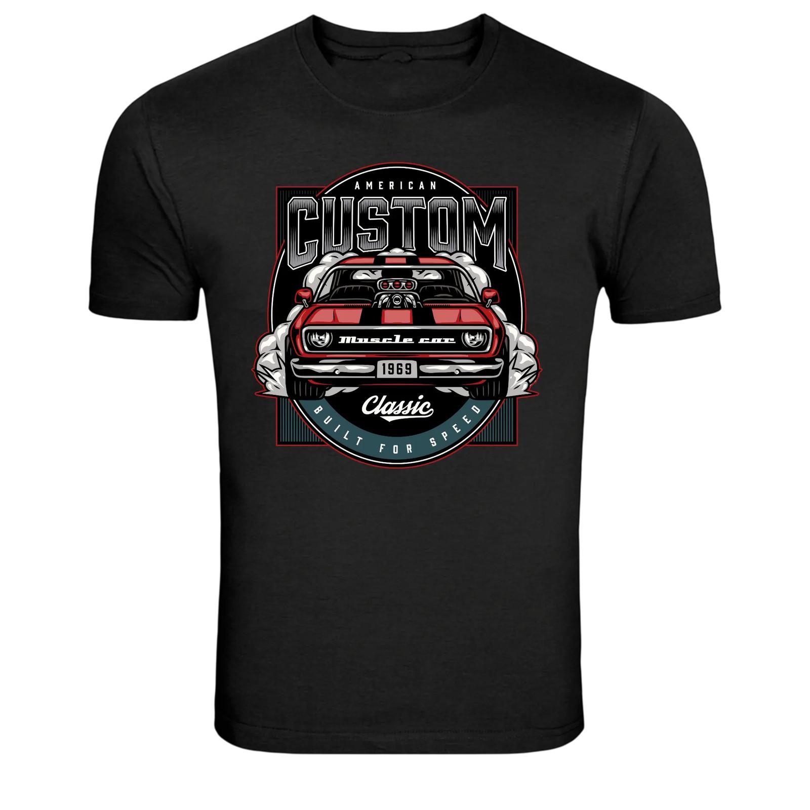 Custom American Muscle Car Built For Speed California Tee XL