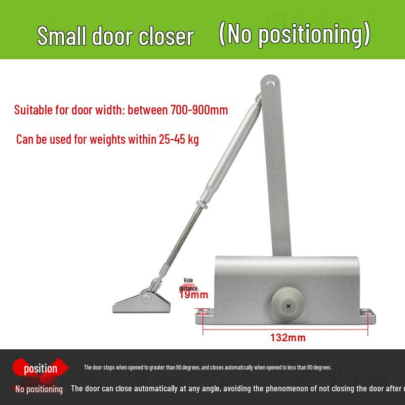 Hydraulic Automatic Sliding and Fire Door Closer - No Drill Installation