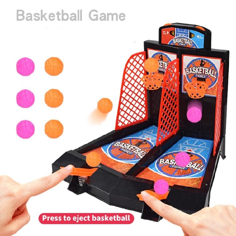 Interaktives Tisch-Basketballspiel mit kleinem Basketball Tragbares Tisch-Basketballset für Kinder und Erwachsene Lustige Geschenke