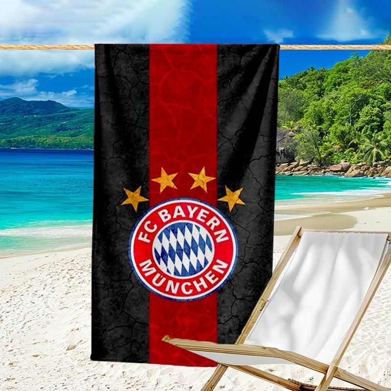 Ultra-Soft Beach Towel with Bayern Munich Theme,Ideal for Pool - Camping, Diving - Perfect Travel Essential, Vibrant Beach Towel.