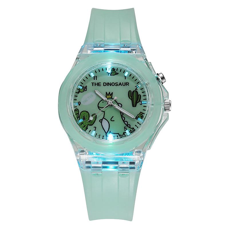 Children's Watch Cute Cartoon Dinosaur Watches Luminous Silicon Strap Boys Kids Students Fashion Quartz Wristwatches