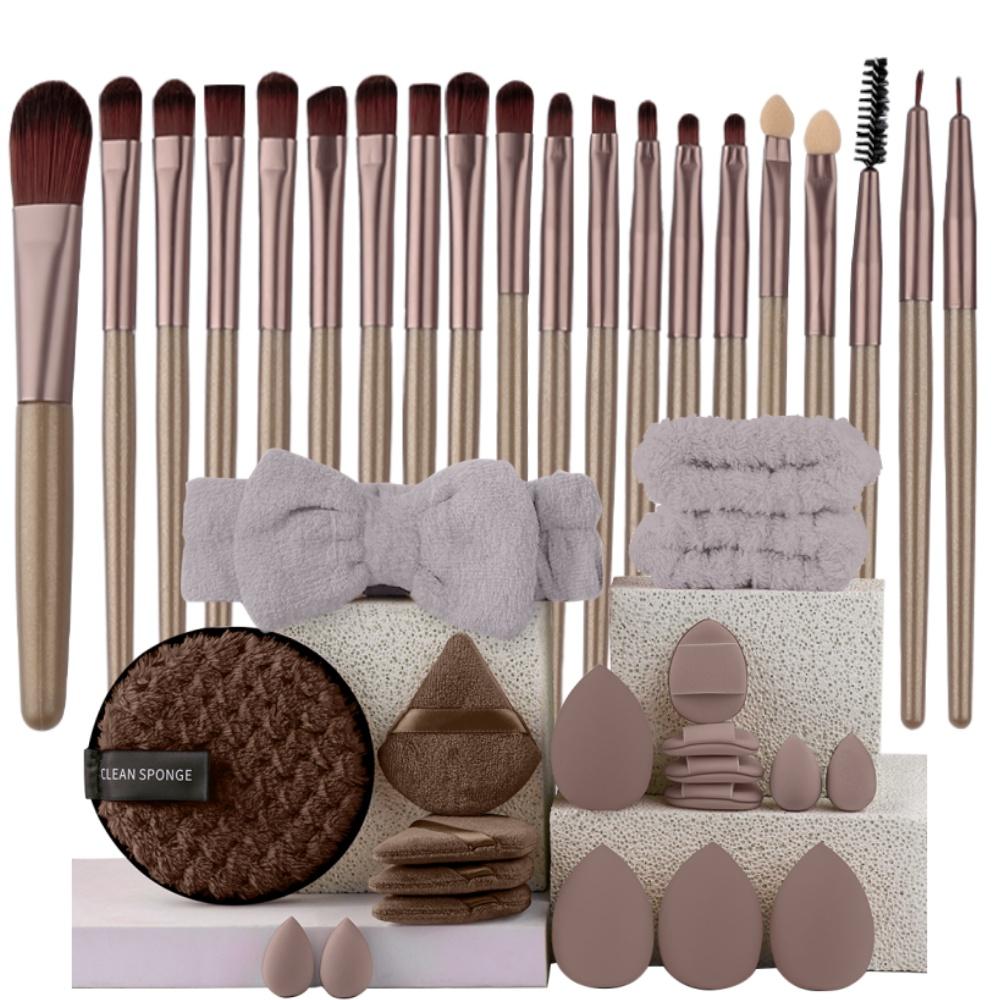 Set Pennelli Trucco Premium Sintetici Kabuki Fondotinta Correttori Cipria Fard Miscelazione Viso Occhi Set Pennelli