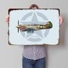 Curtiss P Warhawk Printed Poster Customized Wall Art Retro Vintage Metal Tin Signs for House Bedroom Decorations Wand Deko
