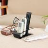 4 Compartment Remote Control Organizer Creative Desktop Storage Rack Plastic Holder Multi Purpose Desk Organizer