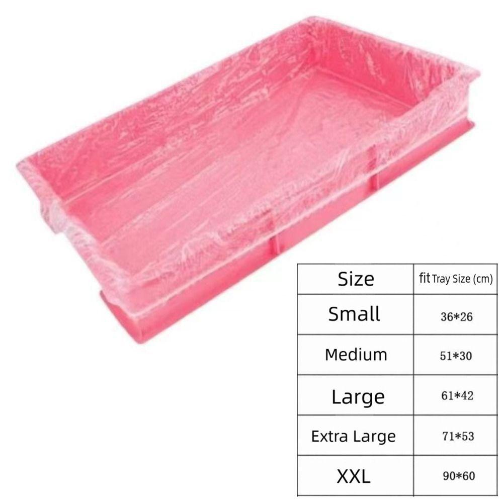 50Pcs Elastic Rabbit Cage Tray Cover Large Size Pet Disposable Film Cover Dog Cat Pet