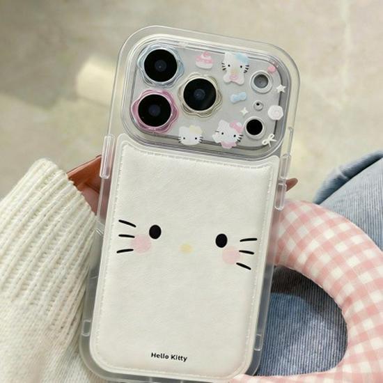 Melody Expression Leather Texture Phone Case for iPhone 17 Pro Max/16/15 – Soft, Protective Reading Glasses Design.