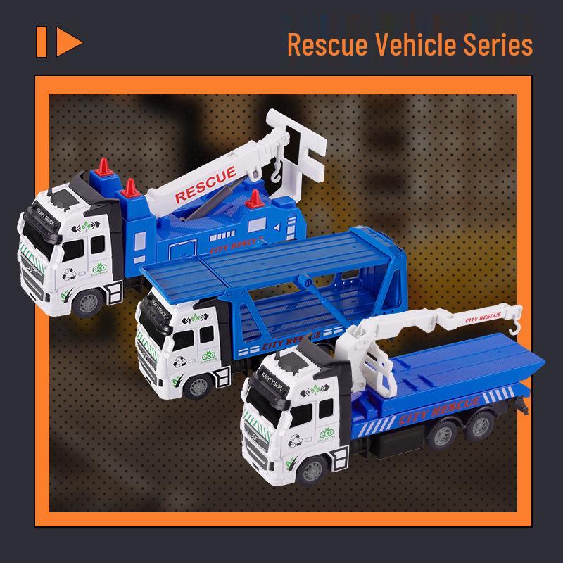 Little King Alloy Toy Pull-Back Excavator - Children's Construction Vehicle Model 