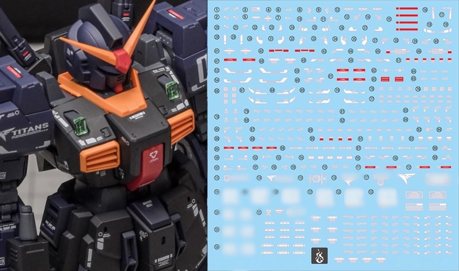 

HG RG EG Robot MS Ensha Decals RG Gundam Fluorescent!! 1/144 Detail-Up Water-Transfer (for 1/144 RX-178-2 Mk-II (Titans Specification)) [Used]