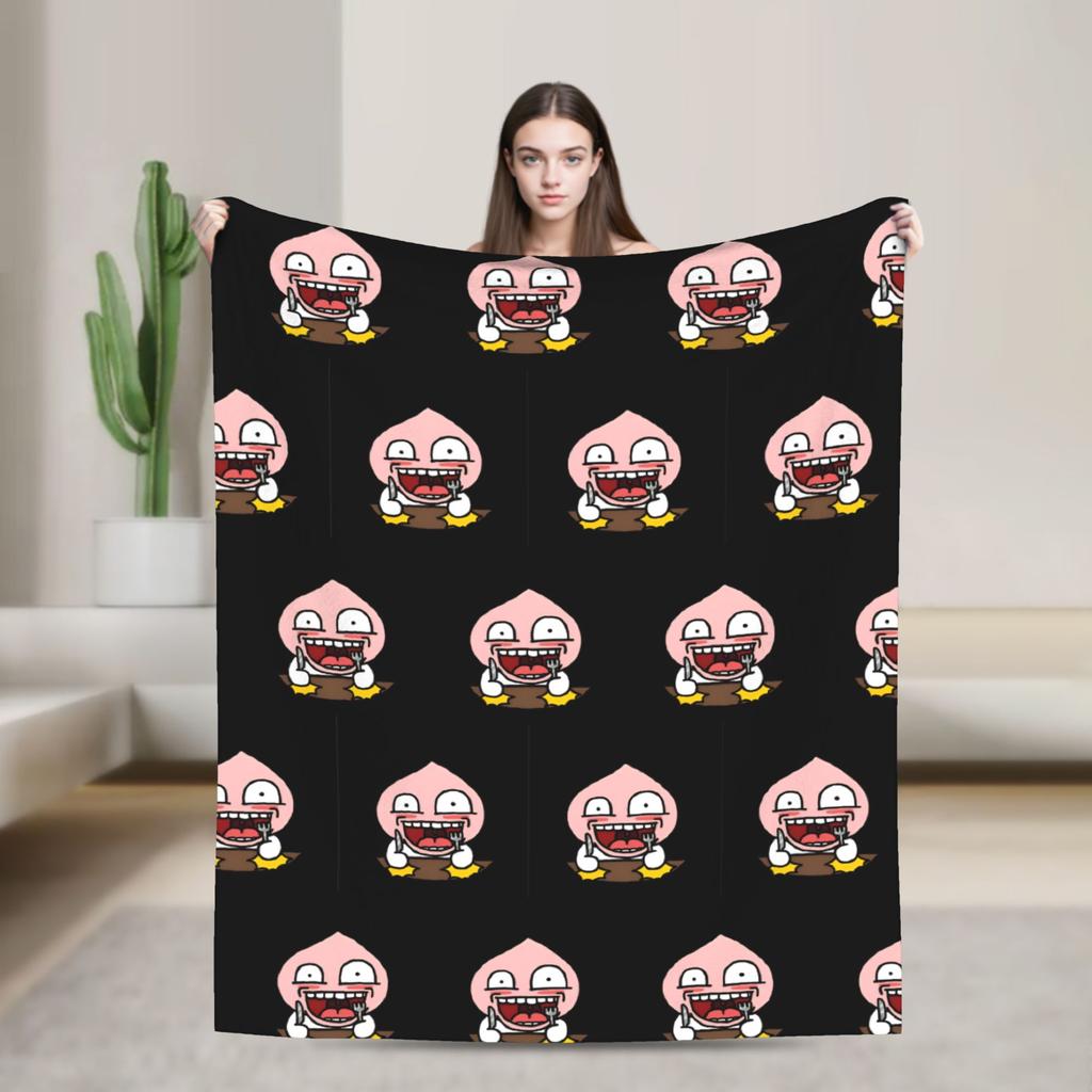 K-Kakaos F-Friends Ryan Blanket Super Soft Fashion Plush Bedding Throws For Outdoor Travel Office Flannel Bedspread Bed Cover