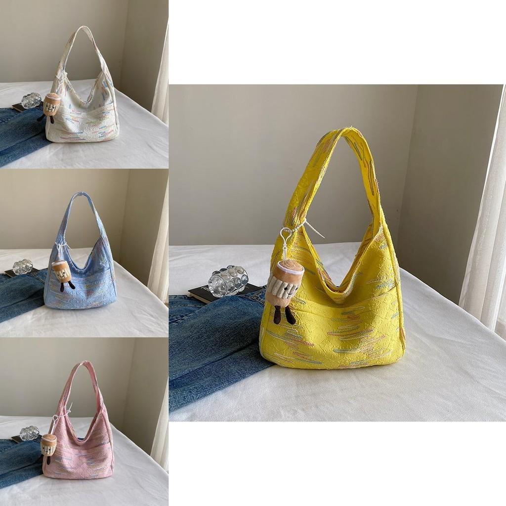 Stylish Canvas Tote Bag For Women Trendy Medium Shoulder Bag With Phone Pocket