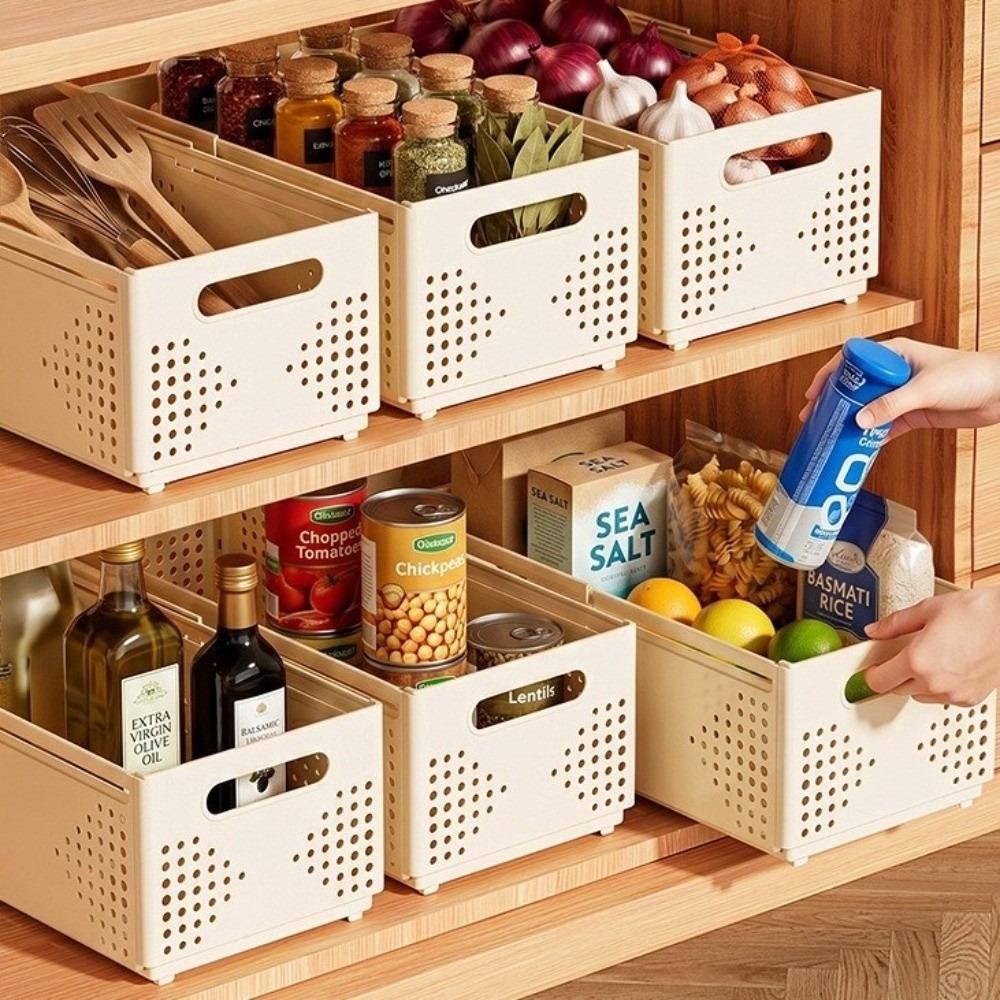 Space Saving Cabinet Storage Box Plastic Expandable Organizer Durable Retractable Storage Box Home