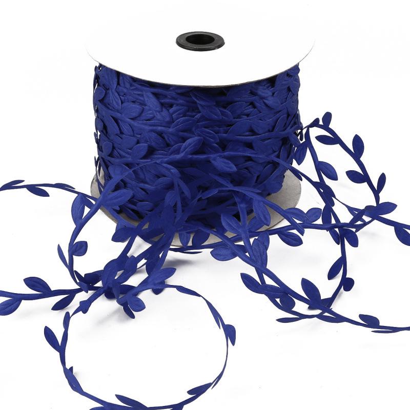 Polyester Leaf Lace for DIY Clothing, Jewelry, Wreath, and Rattan Bag Decorations