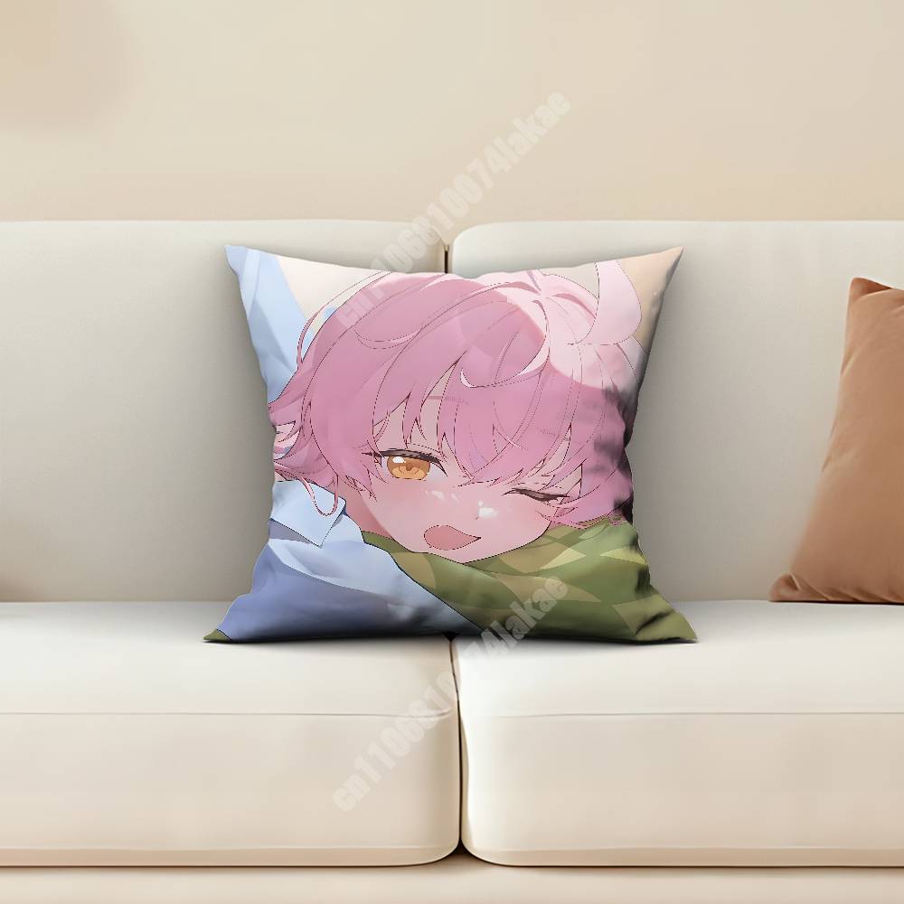 Blue Archive Takanashi Hoshino Pillow Cover Cushion Case Sofa Couch Home Gaming Room Decoration