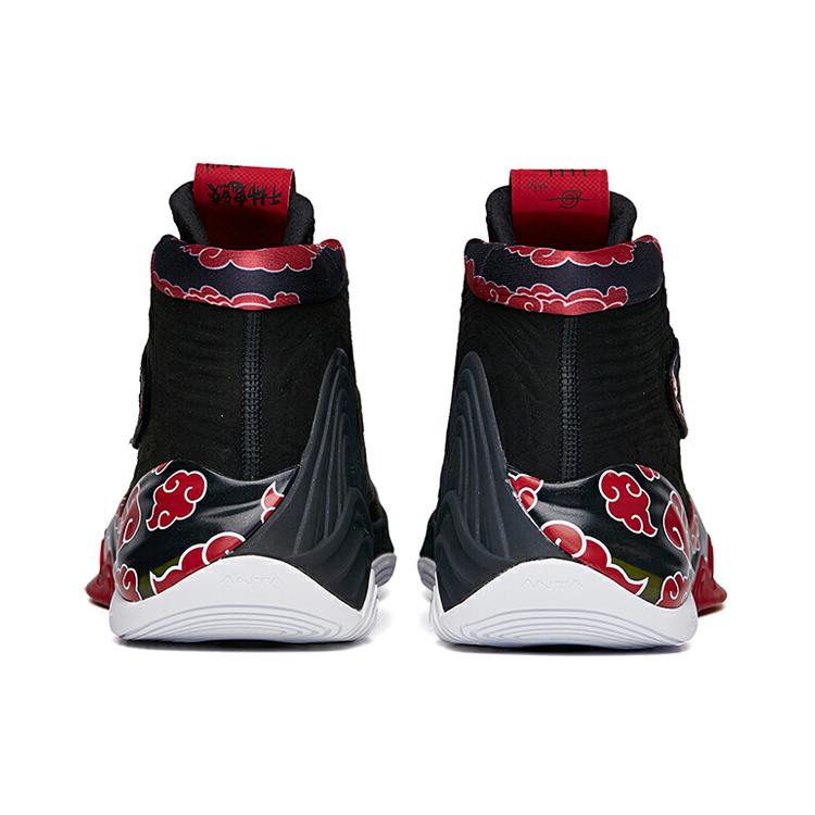 New Anta KT6 Cushioning Support Mid-Top Performance Basketball Shoes Men's Black Red 112131101-7