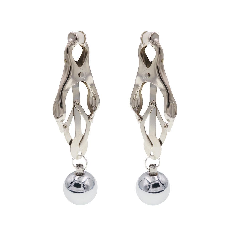 Women's Nipple Clamp Sexy Gravitational Ball Pendant Mei Mei Nipple Lip Clip Alternative Passion Gadget