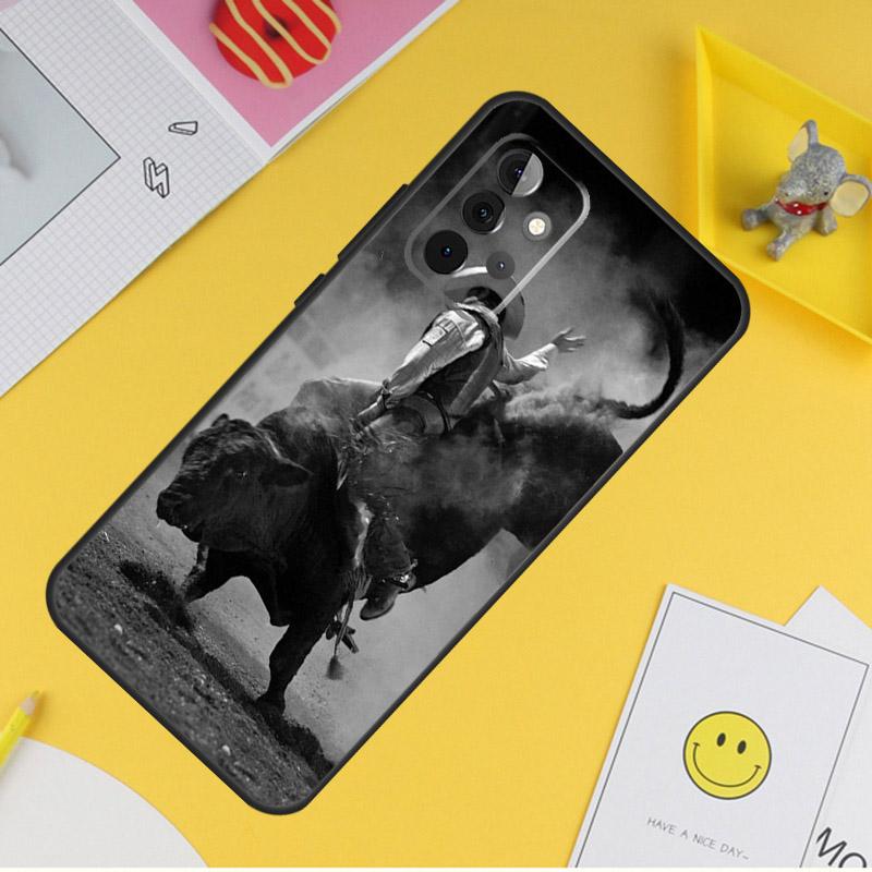 Extreme Sport Rodeo Cowboy Case For Samsung Galaxy A54 A34 A14 A13 A33 A53 A12 A32 A52 A71 A51 A15 A25 A35 A55 Cover