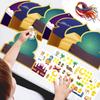 36 pezzi/set Kit Artigianale Adesivi per Festa Islamica Ramadan Etichette Regalo da Appendere Adesivi Luna Crescente Forniture per Festa Moschea Attività Decorazioni