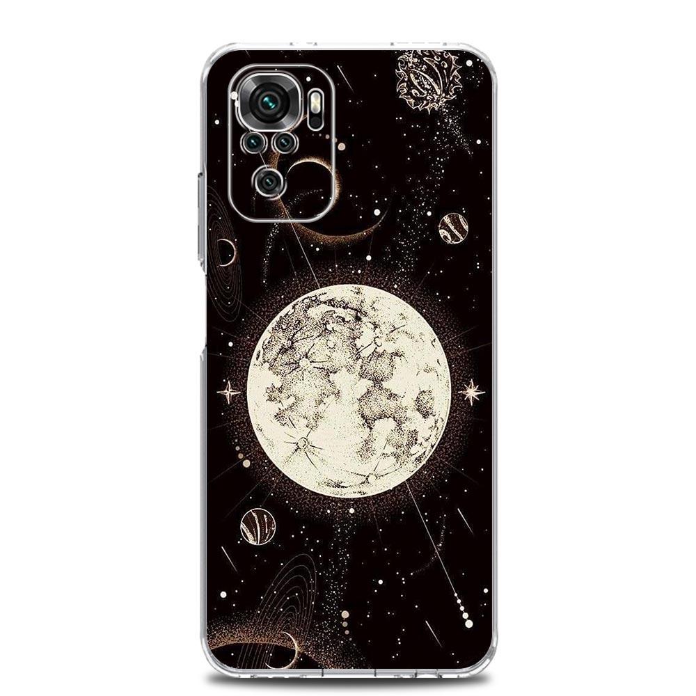 Phone Case For Xiaomi Redmi Note 14 13 12 4G 9S 9 10 11 Pro Plus 5G 14C 13C 12C 10C 9A TPU Cover Starlit sky planet space art