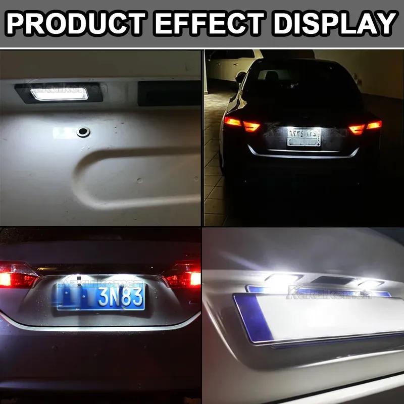 Led License Plate Lights For Nissan Qashqai MK3 J12   Serena MK5 C27 2016-up For Dacia Duster 2 2018-up Auto Tail Lamps