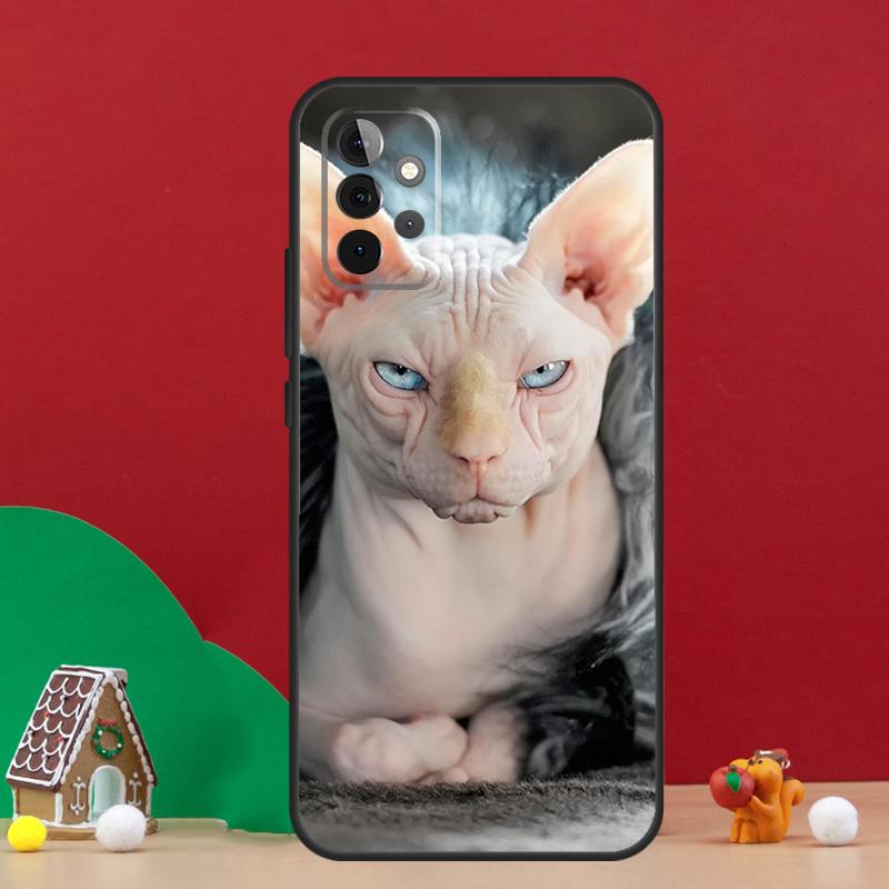 Sphynx Cat Case For Samsung Galaxy A17 A06 A16 A56 A36 A54 A34 A14 A52 A32 A13 A23 A33 A53 A15 A35 A55