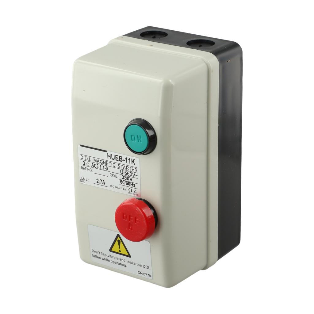 1pc 3Phasé 380V Interrupteur Démarreur Moteur Électrique Magnétique Étanche Pour Compresseur