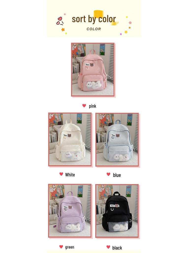 Mochila Transfronteiriça Leve e de Grande Capacidade para Estudantes - Ideal para Ensino Fundamental II, Ensino Médio e Faculdade.