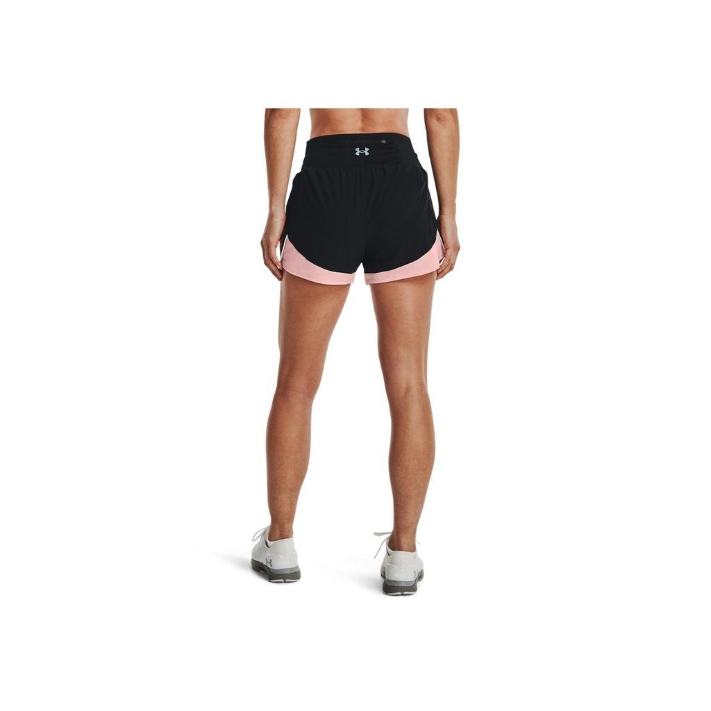 Under Armour Pace Back Zipper Pocket Elastic Waist Sports Shorts Women shorts 1369801-001