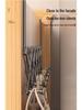 Door-Mounted Foldable Bag & Coat Rack with Stainless Steel Hooks