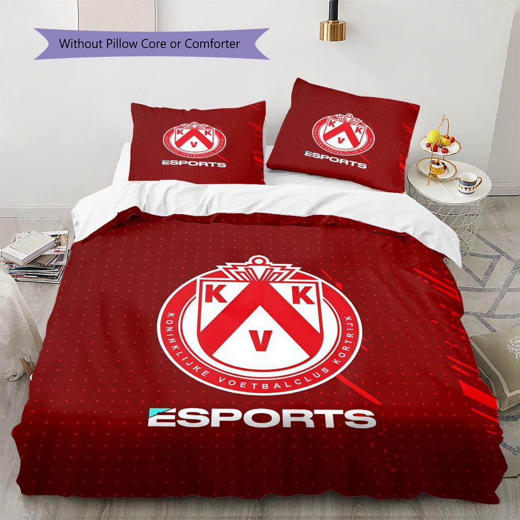 KV Kortrijk Bedding Quilt Set Quilt Cover Pillowcase Home Decoration Birthday Gift (1 * duvet cover + 2 * pillowcase, without core)