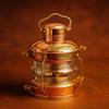 Massief Koper Messing Anker Tafellamp Maritieme Scheepslantaarn Bootlamp 35,56 cm Woondecoratie