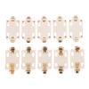 10Pcs White Housing Gold-Plated Tin-Plated Button Battery Holder For Cr2032 Cr2025 Bs-6 Smd Button Battery Holder Socket Cases