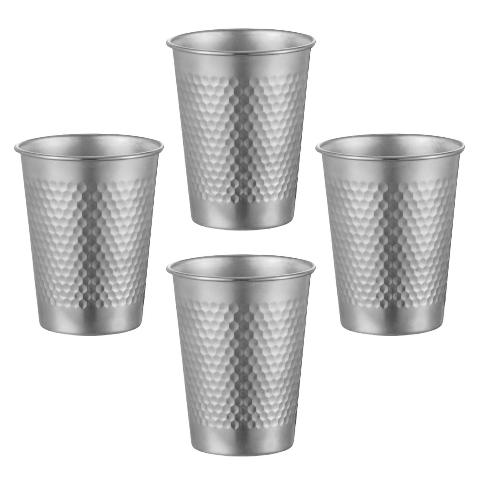 

4pcs Stainless Steel Tumbler Set Stackable Rust Resistant Kids Cups Drinking Cups Ideal For Outdoor Adventures 260