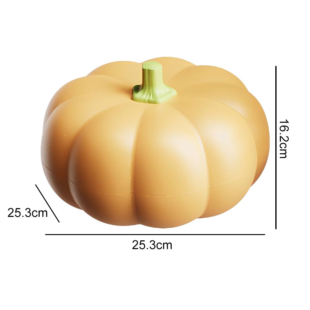 Double Layer Pumpkin Bowl for Fall Home Party Snack Holder for Halloween Party Pumpkin Fruit Candy Bowl Food Storage Container