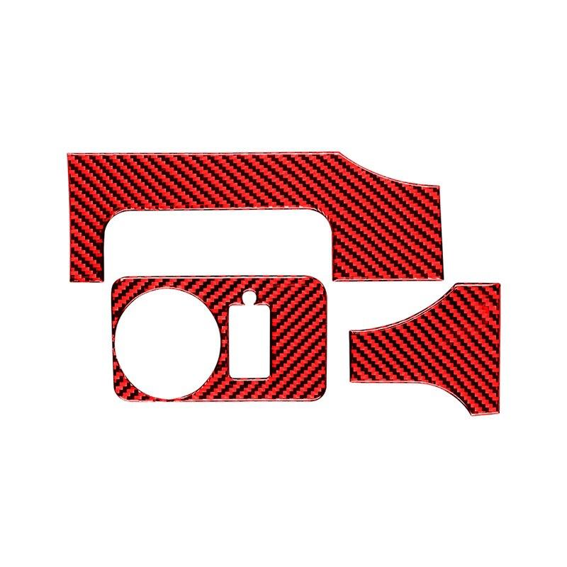 Soft Carbon Fiber Auto Headlight Head Light Lamp Buttons Switch Panel Decoration Sticker For Ford Mustang 2005-2009 Accessories